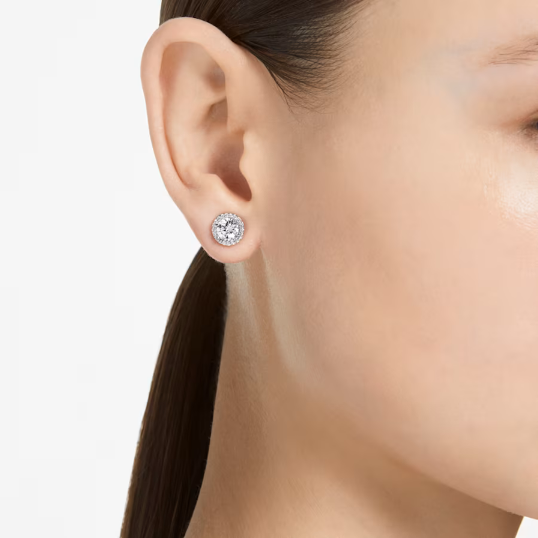 Swarovski Constella Pave Studs- Silver