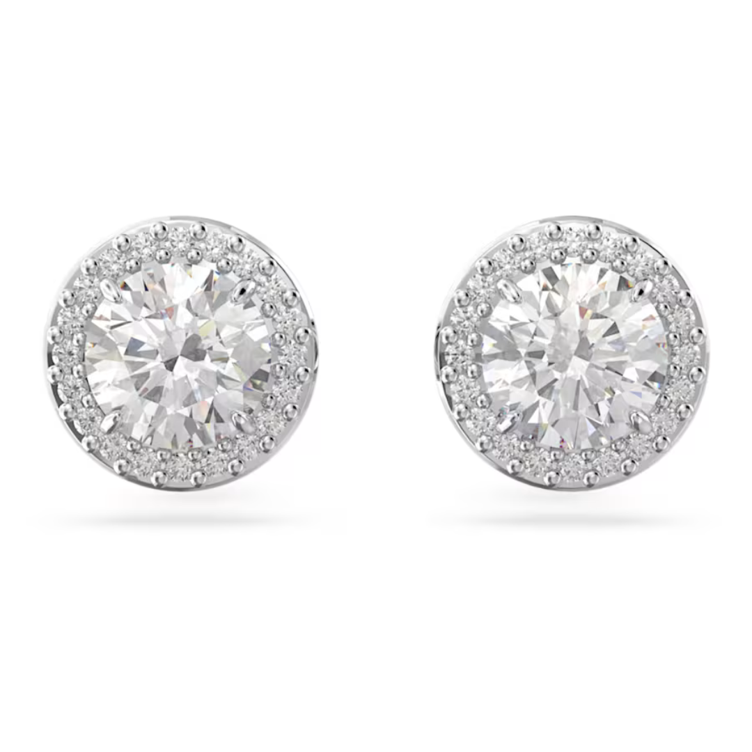 Swarovski Constella Pave Studs- Silver