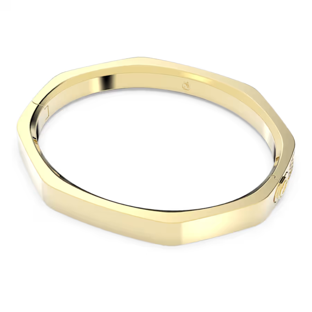 Swarovski Dextera Octagon Bangle, Medium: Gold - The Cottage