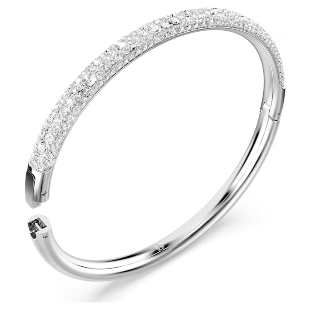 Swarovski Meteora Bangle Snow Pave, Medium