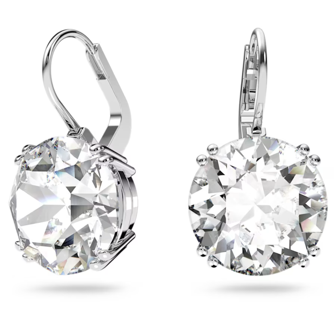 Swarovski Millenia Round Drop Earrings: Silver