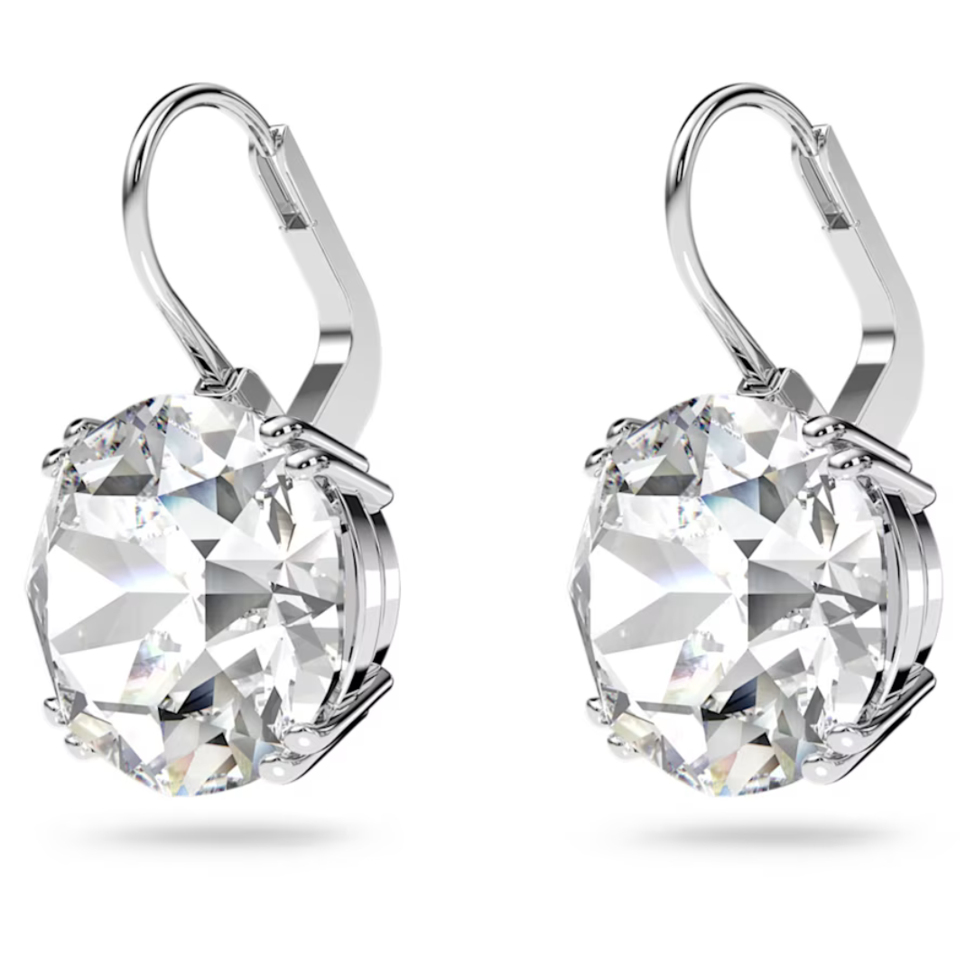 Swarovski Millenia Round Drop Earrings: Silver