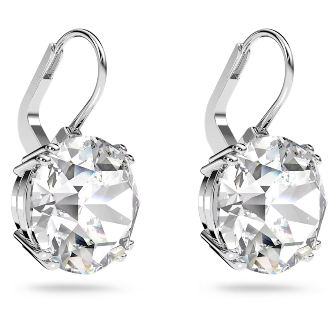 Swarovski Millenia Round Drop Earrings: Silver