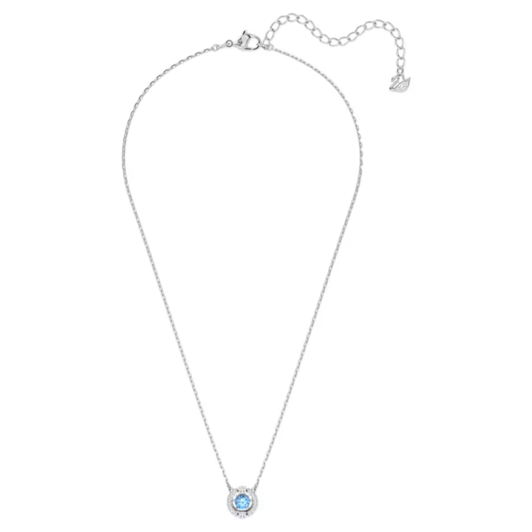 Swarovski Sparkling Dance Necklace- Silver/Blue - The Cottage