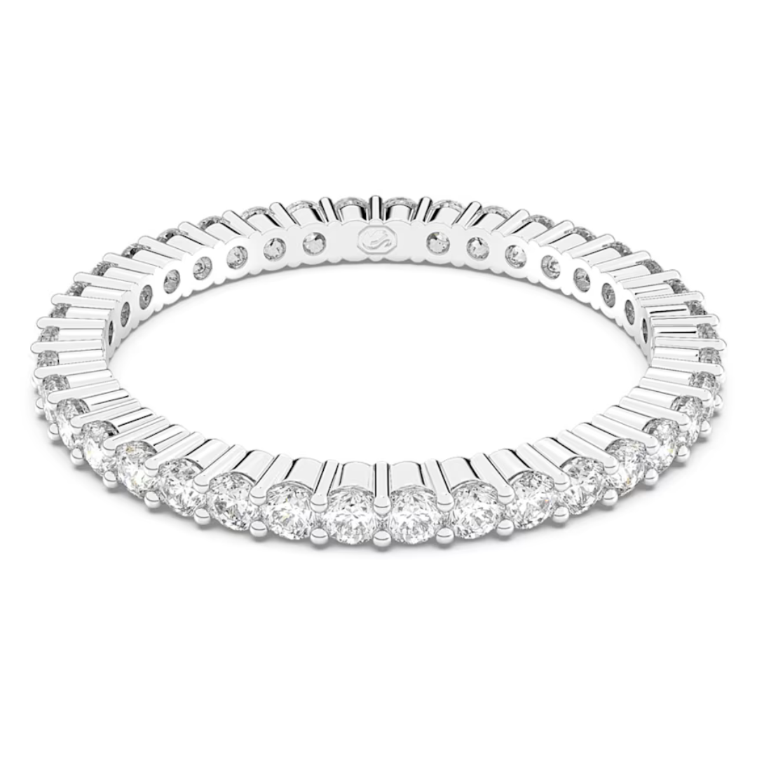 Swarovski Vittore Round Ring - Silver & Crystal