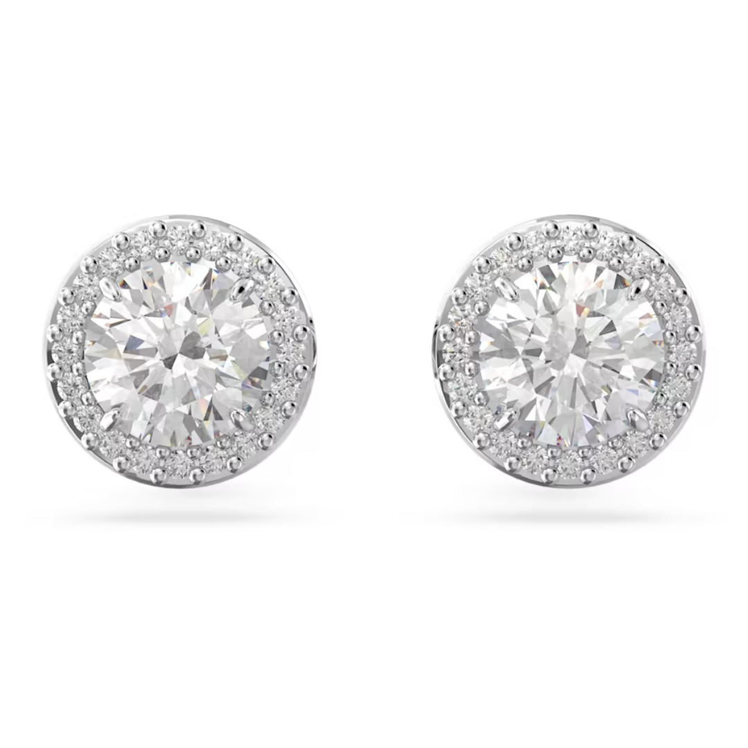 Swarovski Constella Pave Studs - Silver