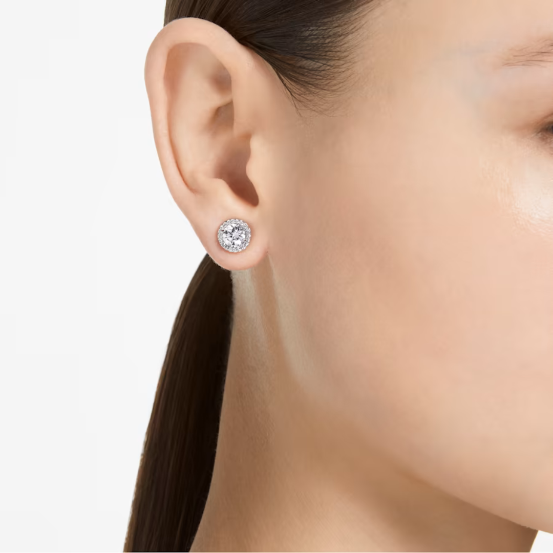 Swarovski Constella Pave Studs - Silver