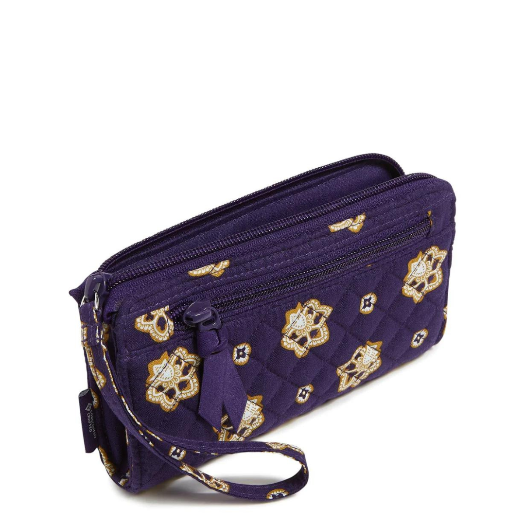 Vera Bradley RFID Front Zip Wristlet - Baltimore Ravens