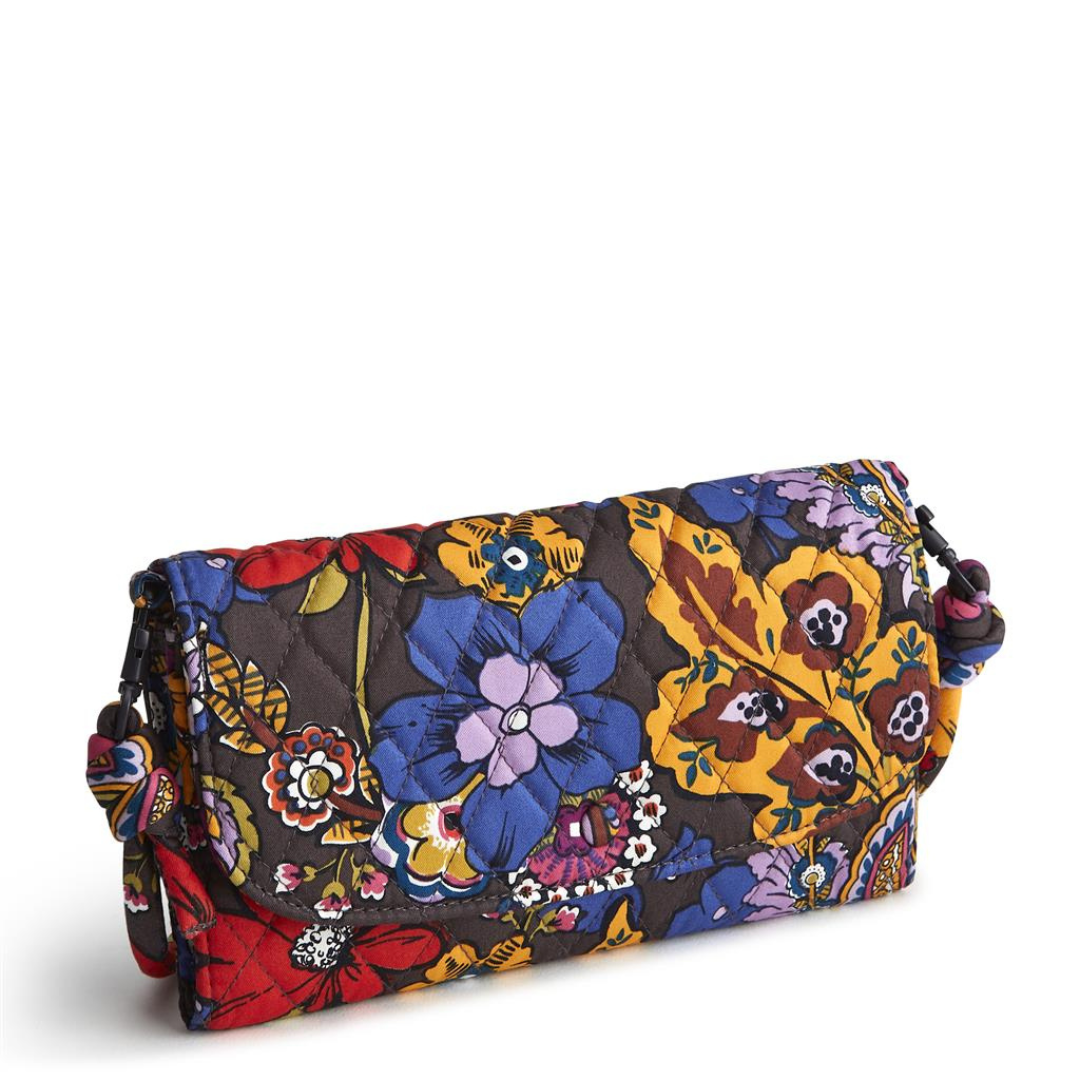 Vera Bradley Wildwood Wallet Crossbody- Cotton Gabardine