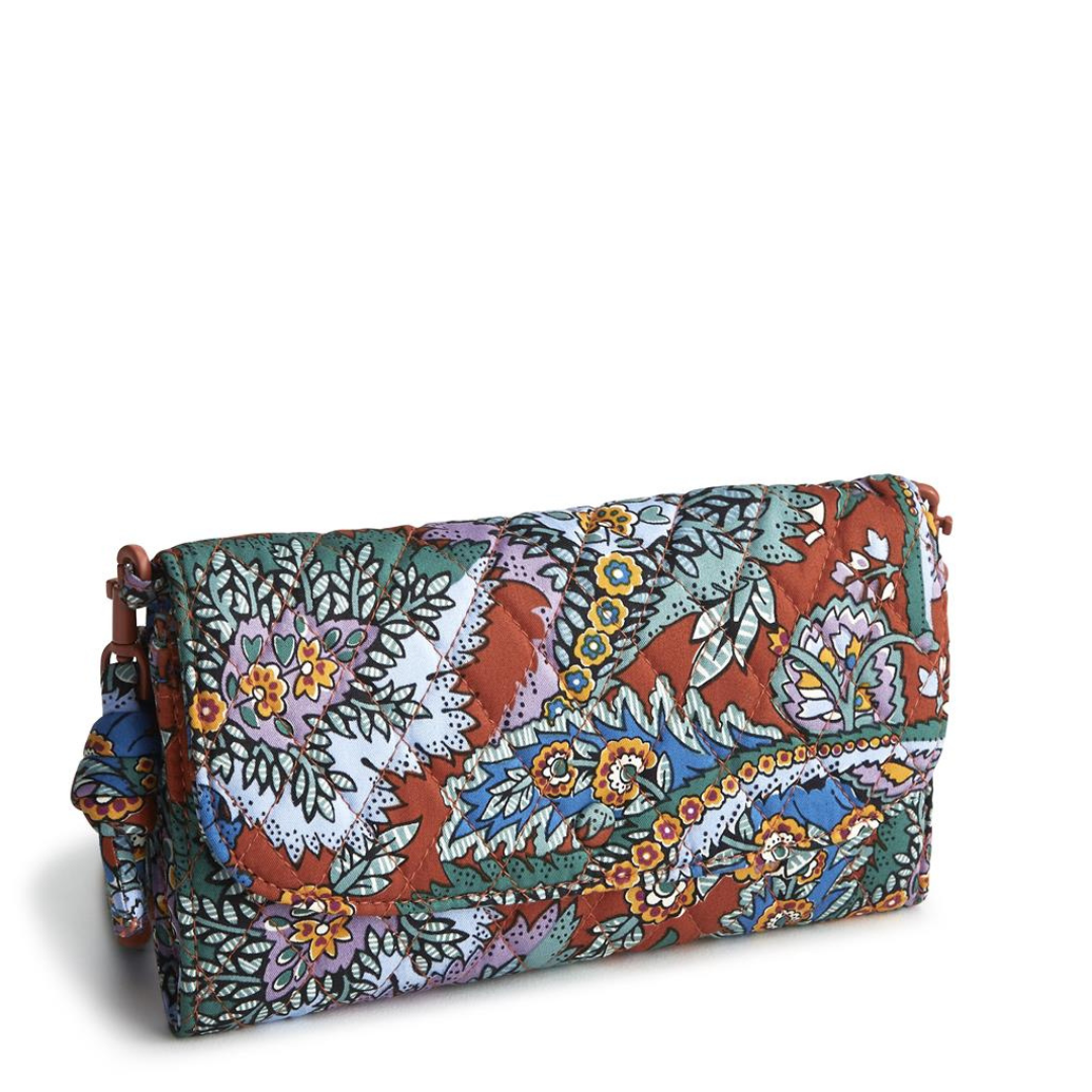 Vera Bradley Wildwood Wallet Crossbody- Cotton Gabardine