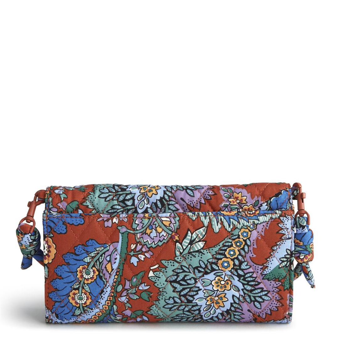 Vera Bradley Wildwood Wallet Crossbody- Cotton Gabardine