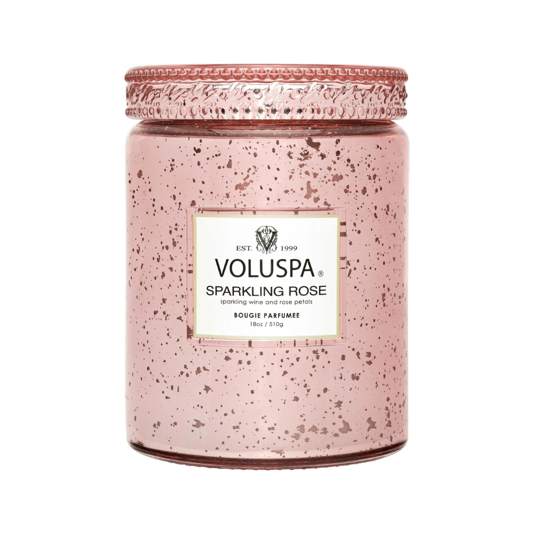 Voluspa Large Jar Candle - Sparkling Rose - The Cottage