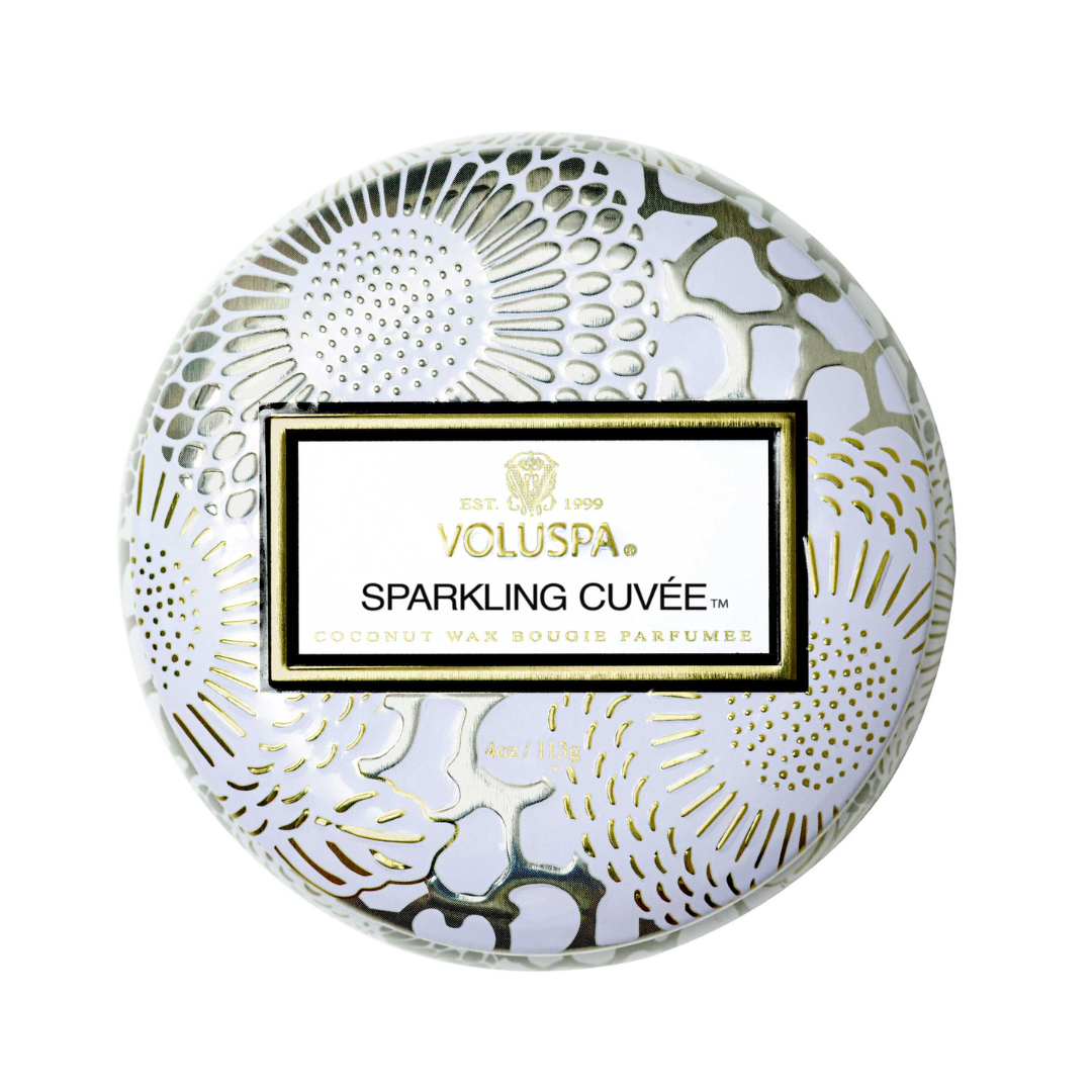 Voluspa Mini Tin Candle - Sparkling Cuvee - The Cottage