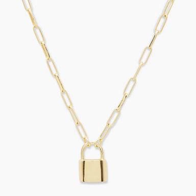 Gorjana Kara Padlock Charm Necklace - The Cottage