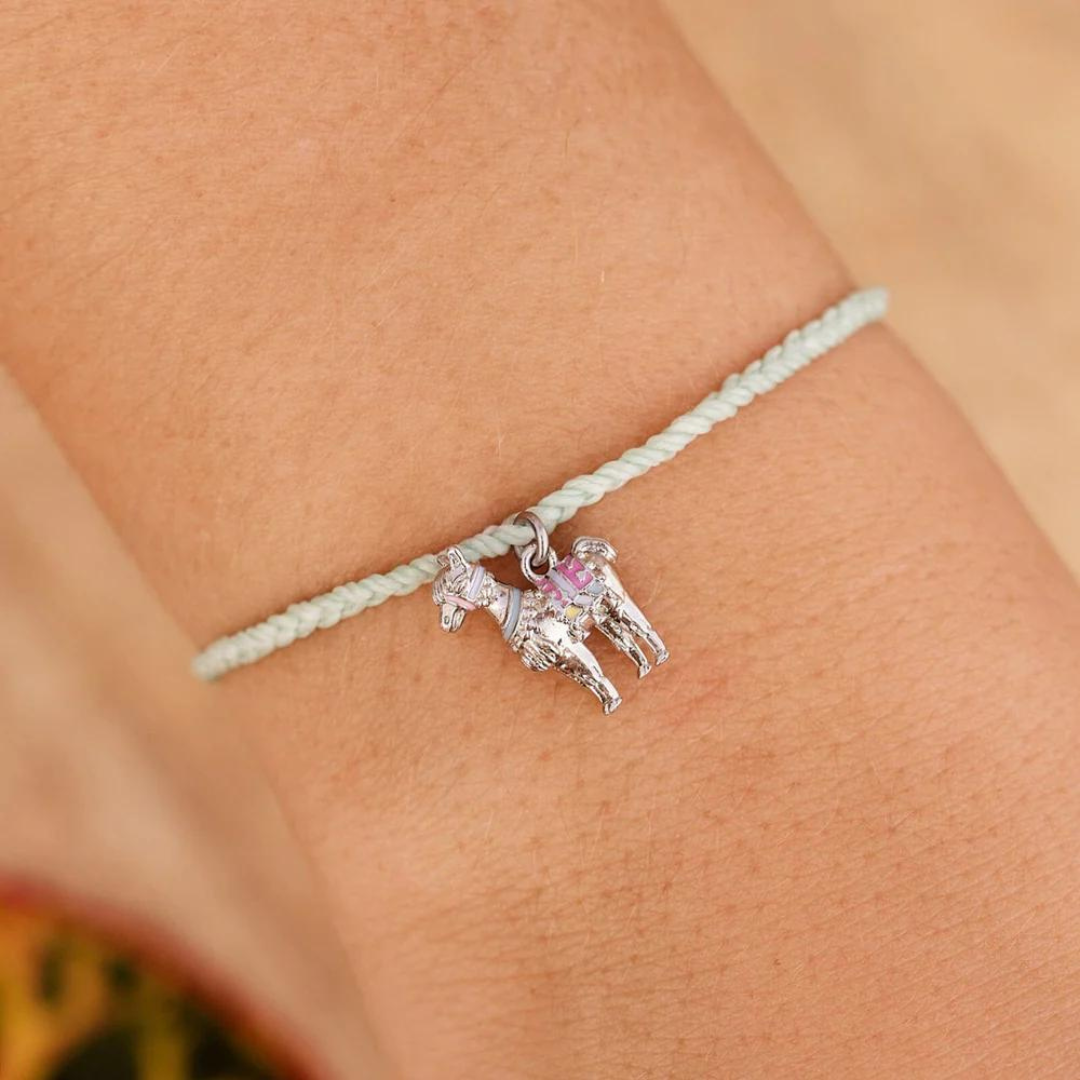 Pura Vida Llama Silver Charm Bracelet - The Cottage