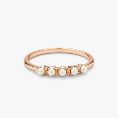 Pura Vida Mini Pearl Pave Ring - Rose Gold - The Cottage