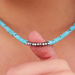 Pura Vida Turquoise Bead Choker - Silver - The Cottage