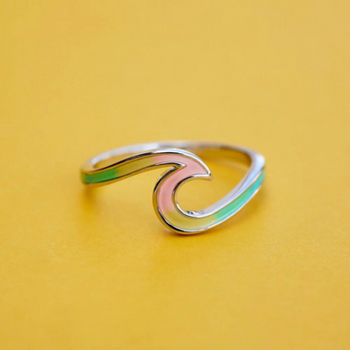 Pura Vida Tie Dye Wave Ring - Silver - The Cottage