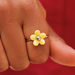 Pura Vida Solstice Enamel Flower Ring - The Cottage