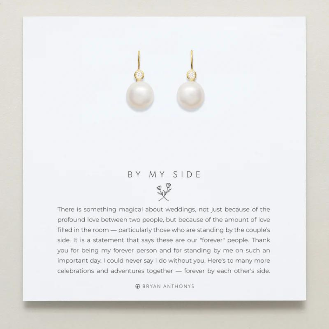 Bryan Anthonys By My Side Pearl Drop Earrings - The Cottage