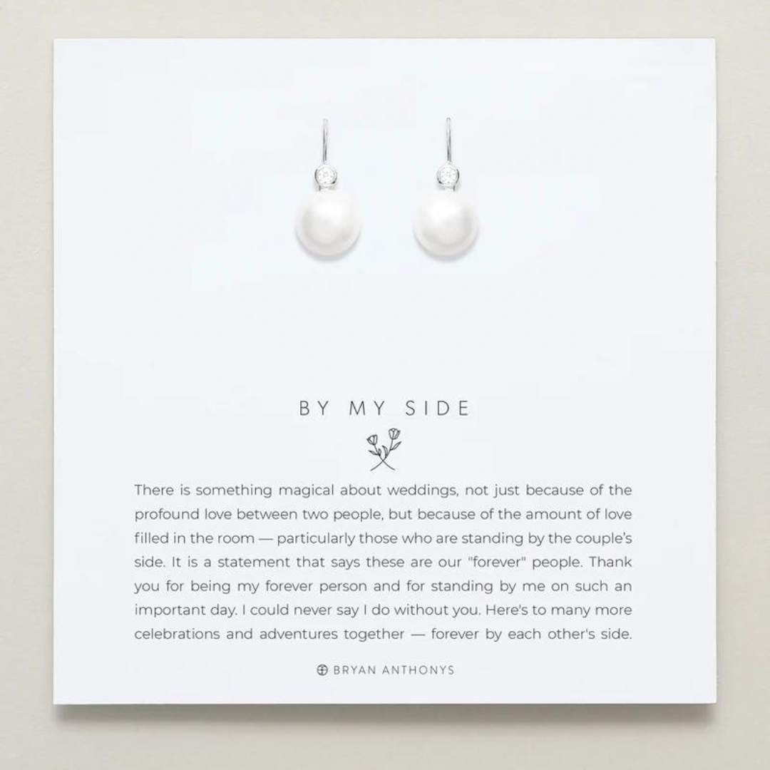 Bryan Anthonys By My Side Pearl Drop Earrings - The Cottage