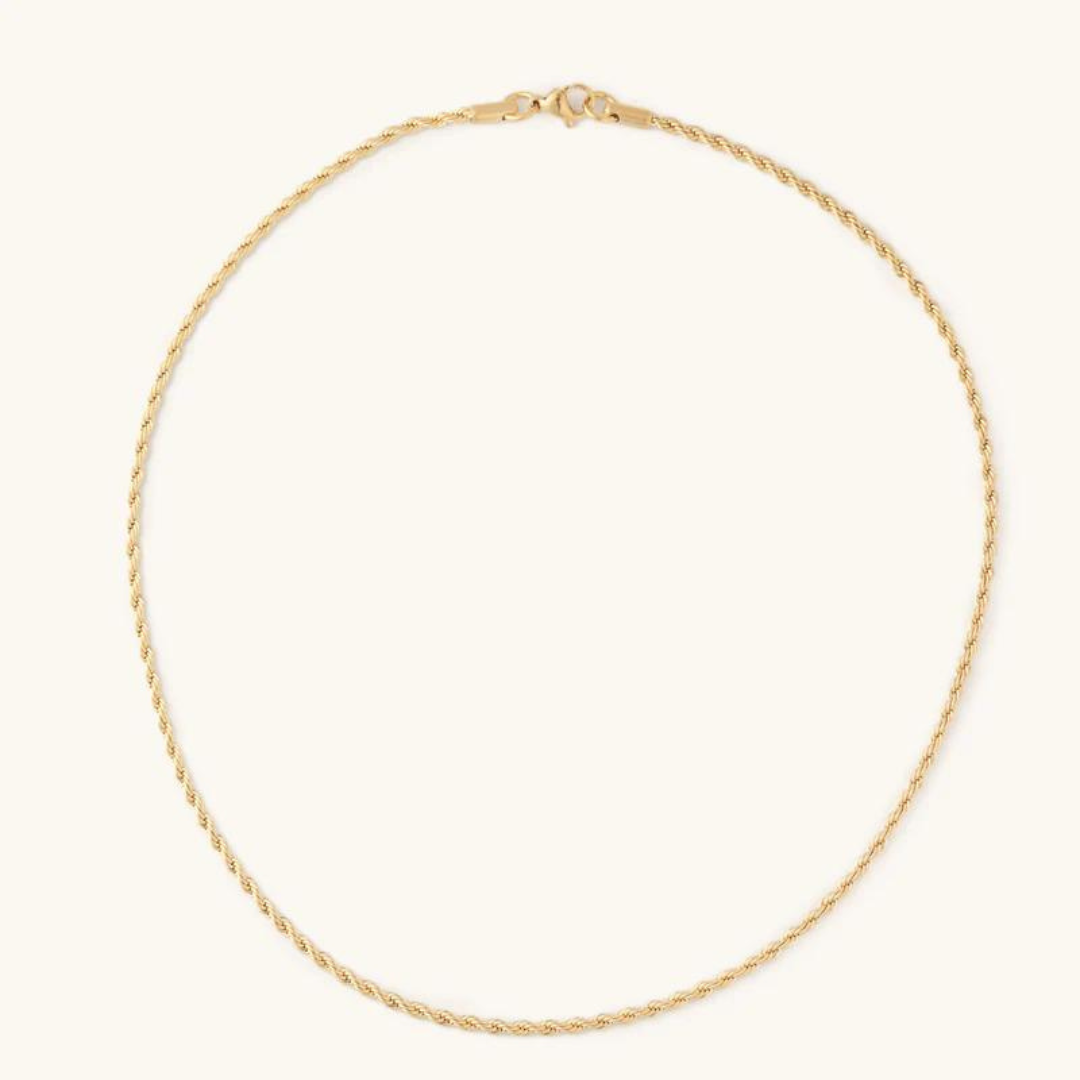 Nikki Smith Skinny Rope Layering Necklace - Gold - The Cottage