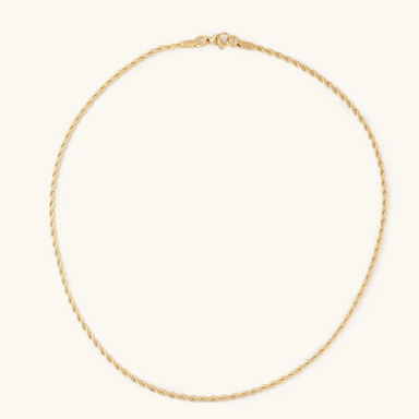 Nikki Smith Skinny Rope Layering Necklace - Gold - The Cottage