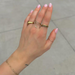 Nikki Smith Kiera Emerald Stacked Ring - Gold - The Cottage