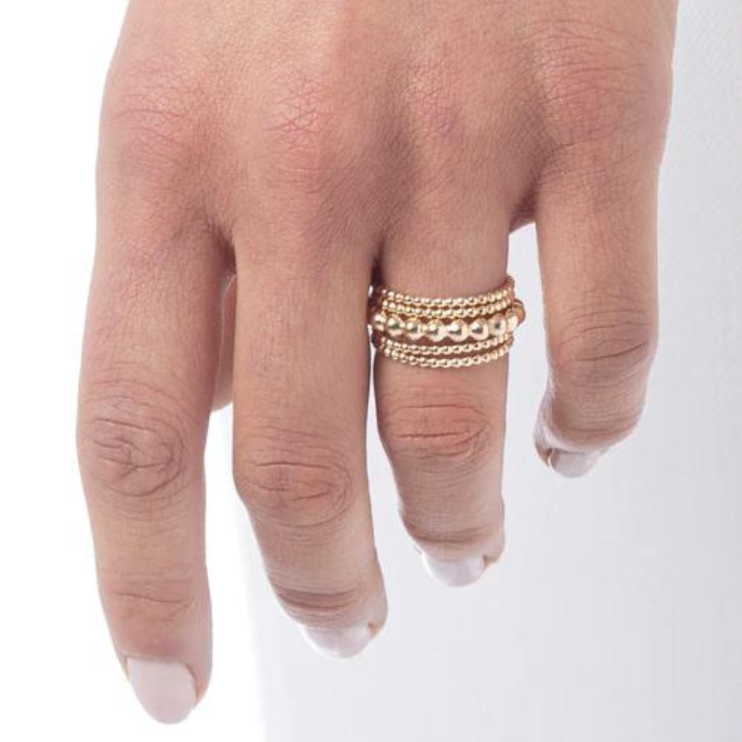 Enewton 3mm Gold Bead Ring - The Cottage