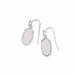 Kendra Scott Lee Drusy Drop Earrings - Rhodium - The Cottage