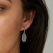 Kendra Scott Lee Drusy Drop Earrings - Rhodium - The Cottage