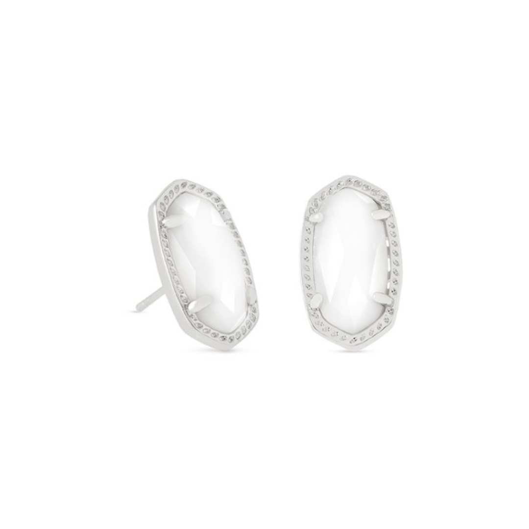 Kendra Scott Ellie Stud Earrings - Rhodium - The Cottage