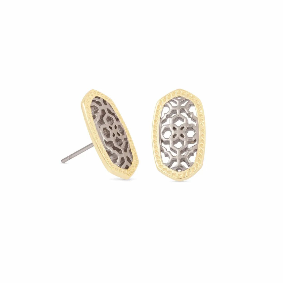 Kendra Scott Ellie Filigree Metal Stud Earrings - The Cottage