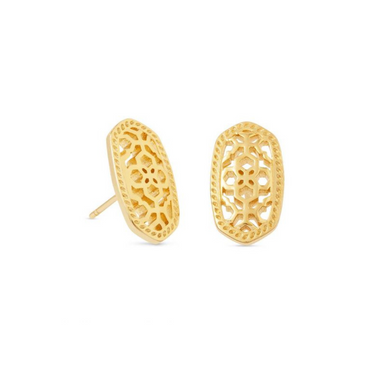 Kendra Scott Ellie Filigree Metal Stud Earrings - The Cottage