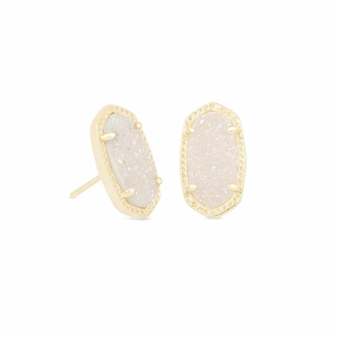 Kendra Scott Ellie Drusy Stud Earrings - Gold - The Cottage