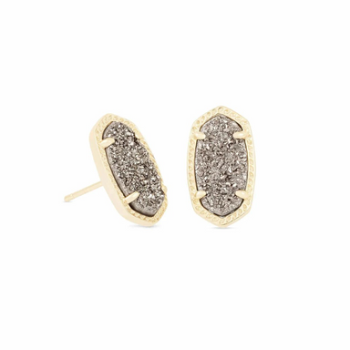 Kendra Scott Ellie Drusy Stud Earrings - Gold - The Cottage