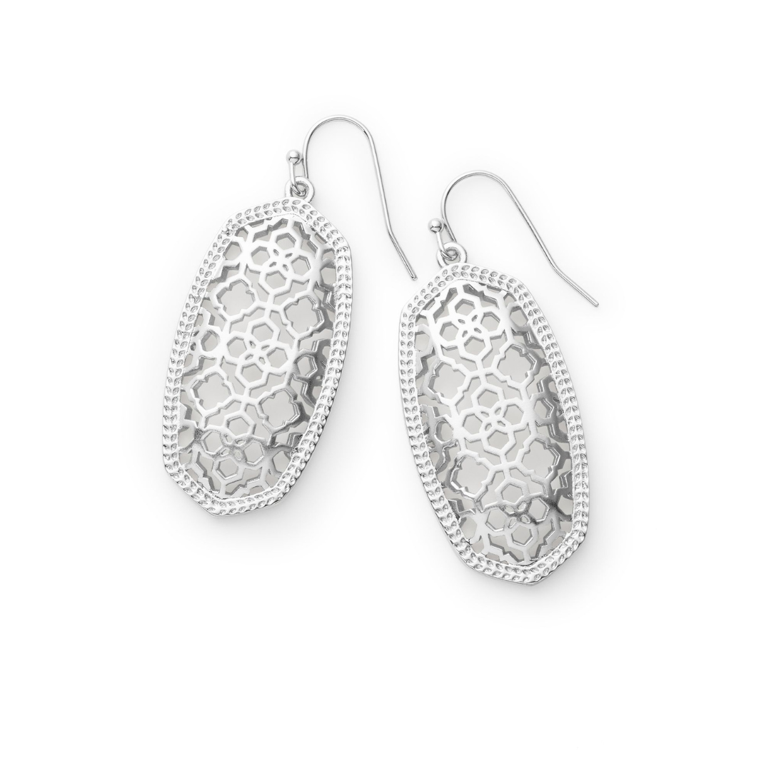 Kendra Scott Elle Drop Filigree Metal Earrings - The Cottage