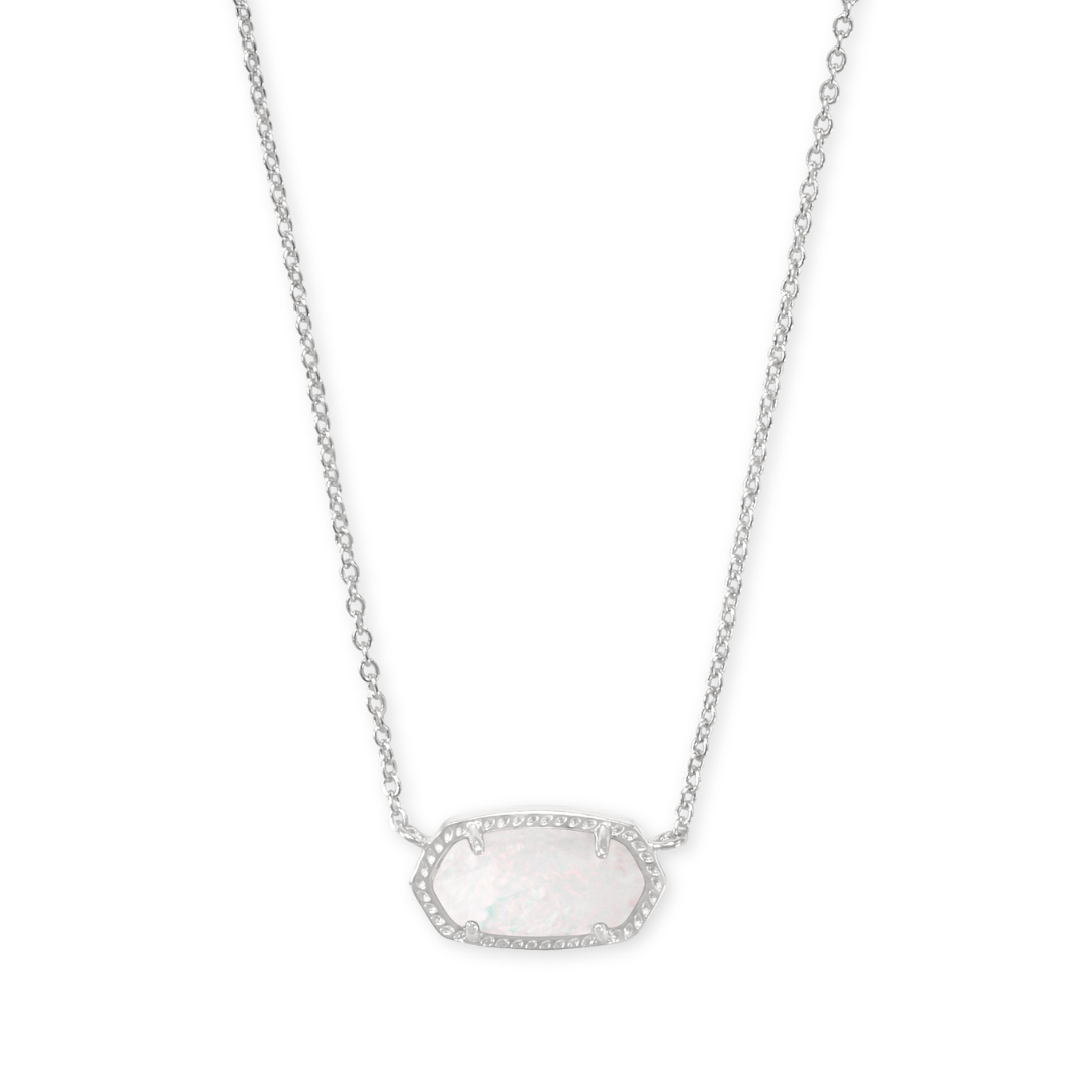 Kendra Scott Elisa Opal Necklace - Rhodium - The Cottage