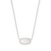 Kendra Scott Elisa Opal Necklace - Rhodium - The Cottage