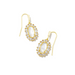 Kendra Scott Lee Crystal Frame Drop Earrings - Gold - The Cottage