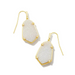 Kendra Scott Alexandria Drusy Drop Earrings - Gold - The Cottage