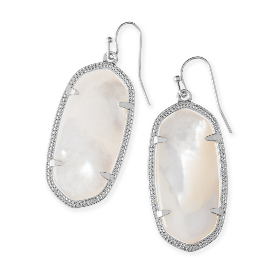 Kendra Scott Elle Drop Earrings - Rhodium - The Cottage