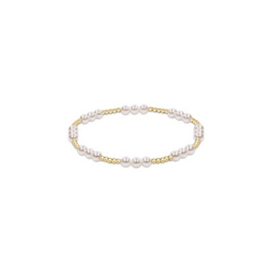 Enewton Classic Joy Pattern 4mm Bead Bracelet - Pearl - The Cottage