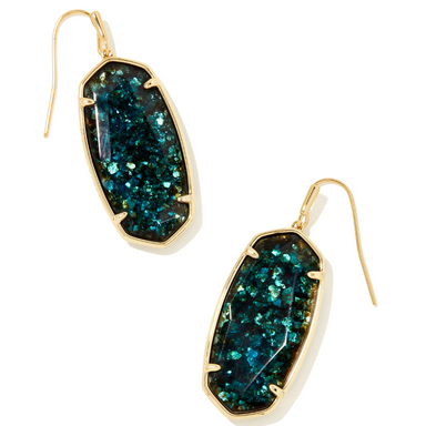 Kendra Scott Faceted Elle Drop Earrings - Gold - The Cottage