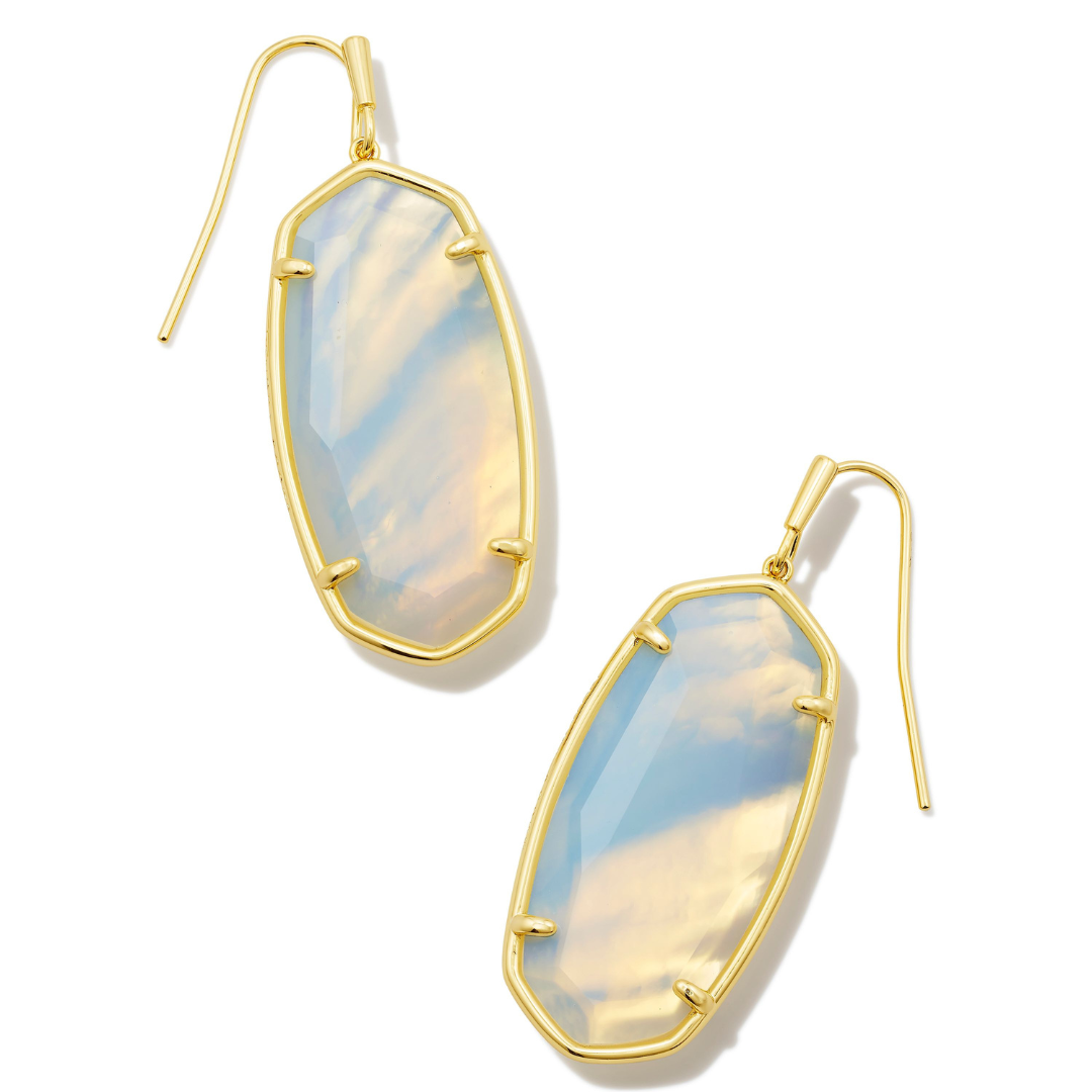 Kendra Scott Faceted Elle Drop Earrings - Gold - The Cottage