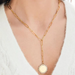 Spartina Splash Flower Drop Medallion Necklace - The Cottage