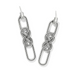 Brighton Interlok Braid Post Drop Earrings - Silver - The Cottage