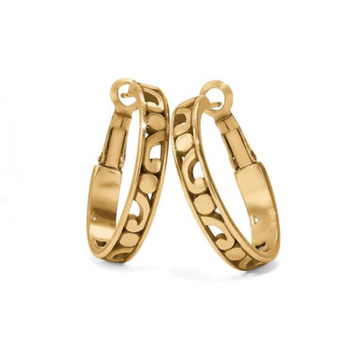 Brighton Contempo Small Hoop Earrings - Gold - The Cottage