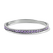 Brighton Light Hearted Crystal Bangle - Silver - The Cottage