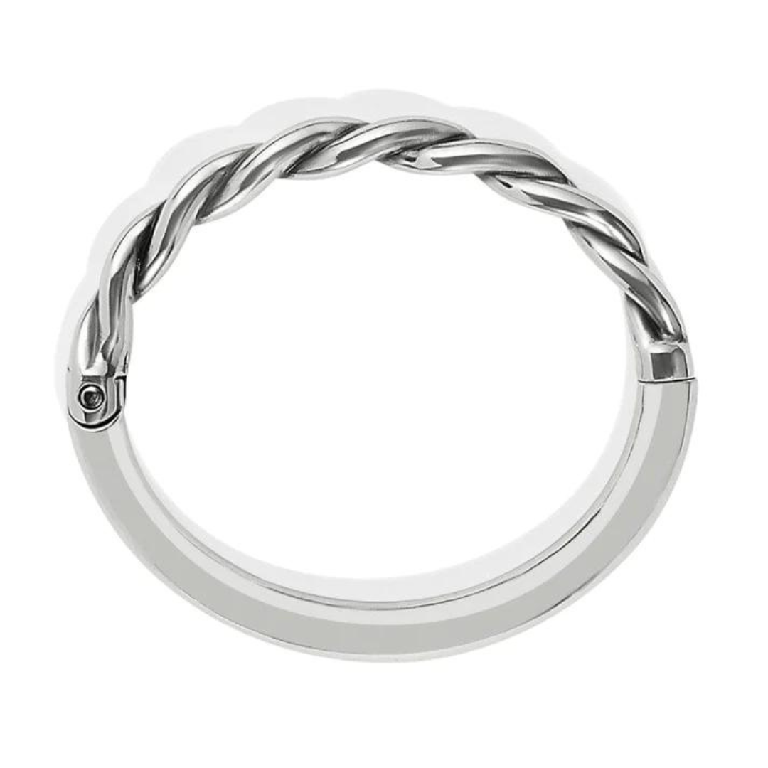 Brighton Interlok Twist Hinged Bangle - The Cottage